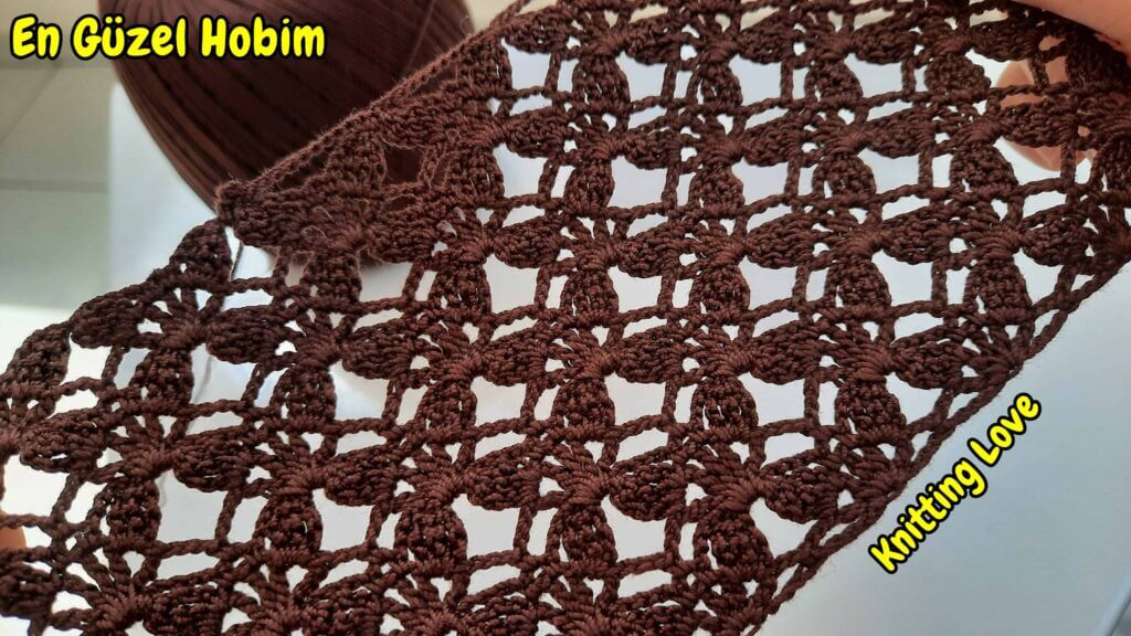 yepyeni tığ işi örgü modeli