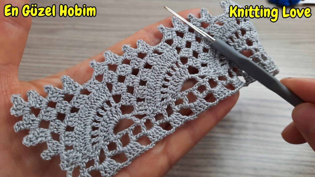 kenar tığ işi örgü modeli