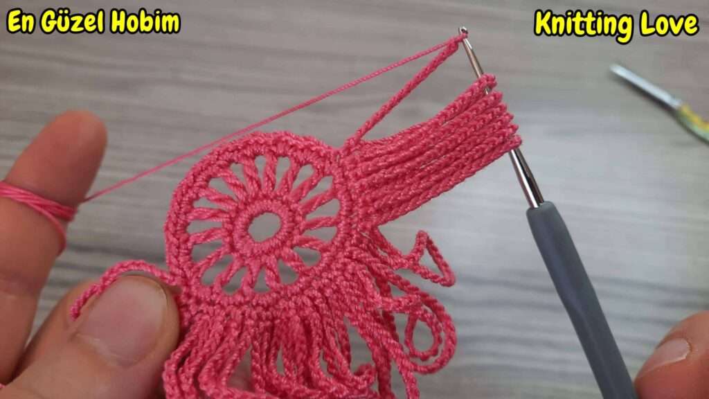 yuvarlak tığ işi örgü modeli