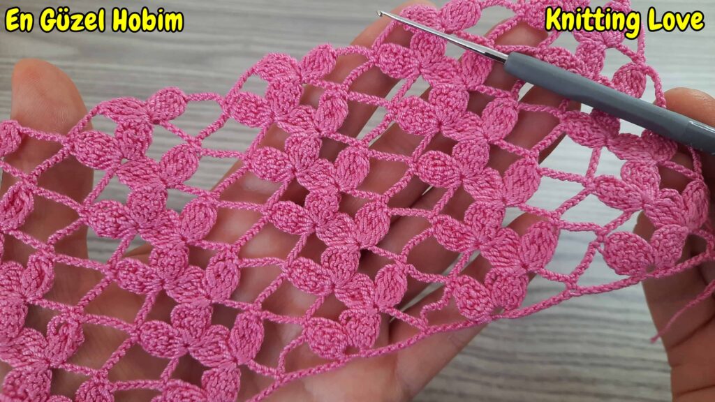 Sarmaşık Tığ İşi Muhteşem Örgü Modeli