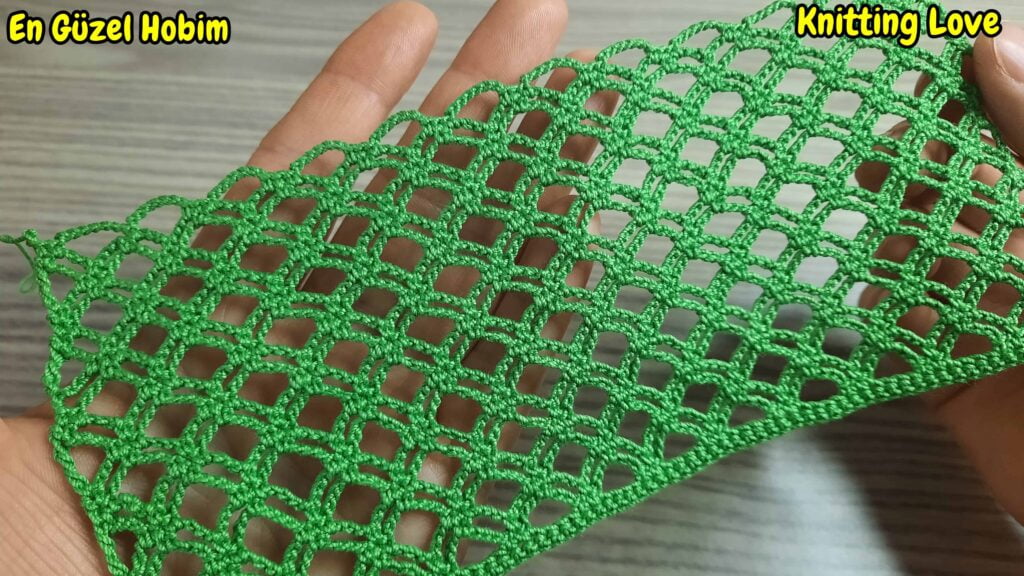 kolay şahane tığ işi örgü modeli