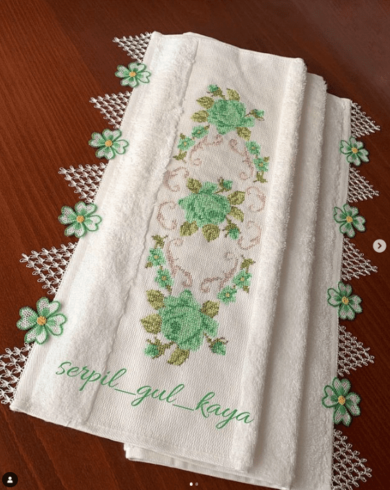 iğne oyası modelleri havlu kenarı