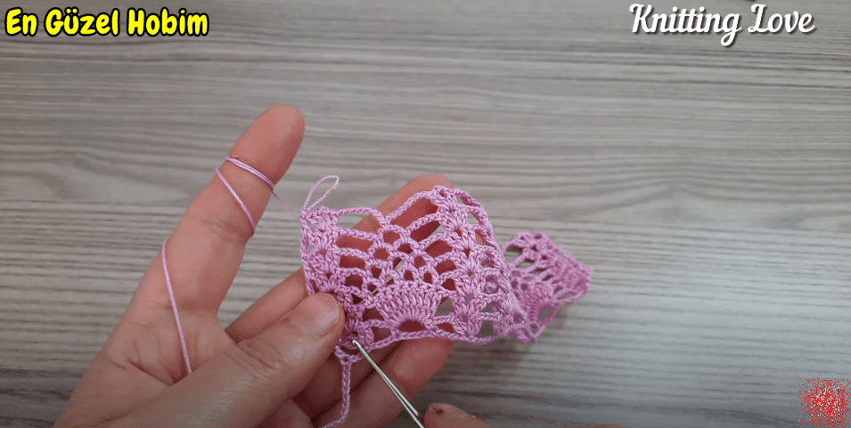 delikli crochet örgü modeli