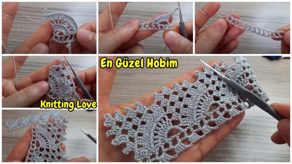 Kalıp Gibi Kenar ve Uç Örgülere Yepyeni Örgü Modeli Yapımı