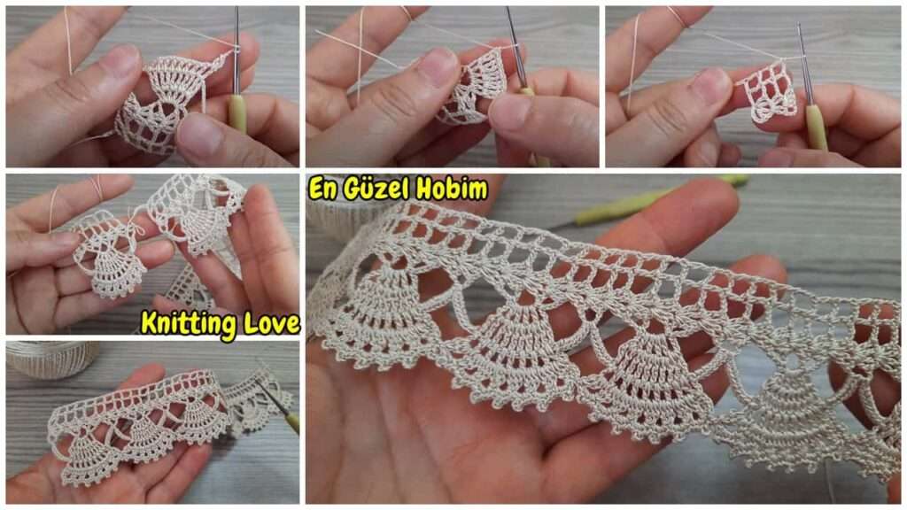 En Güzel En Yeni Kenar ve Uç Örgülere Örgü Modeli