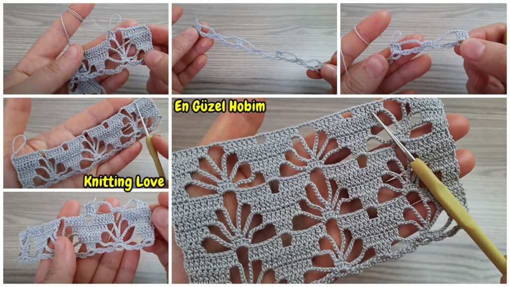 Endemik Çiçekler Tığ İşi Örgü Modeli Yapımı