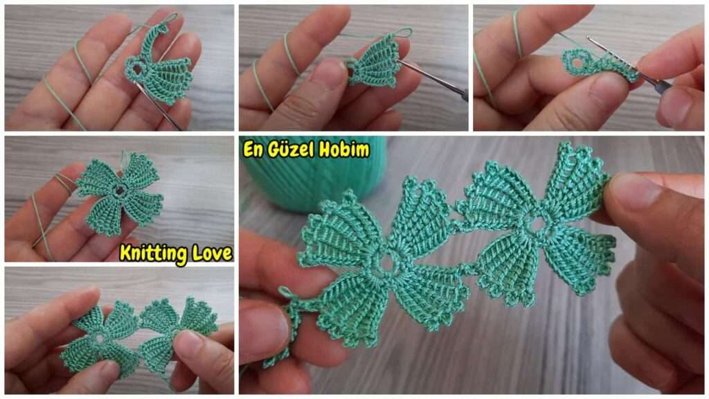 Çok Güzel Kız Çocukları için Saç Bandı Tığ İşi Örgü Modeli