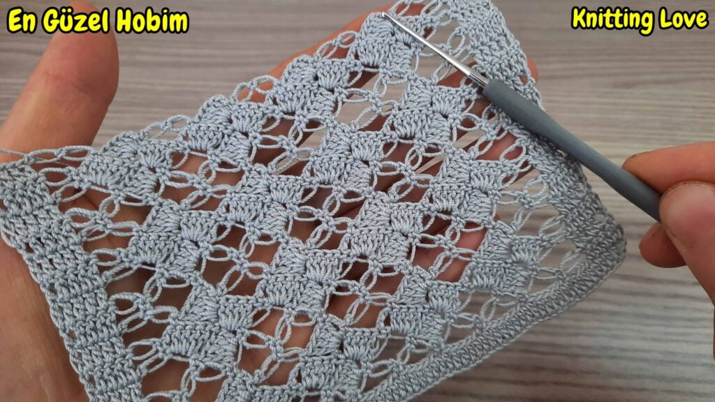 El Örgüsü Muhteşem Kolay Tığ İşi Örgü Modeli Yapımı