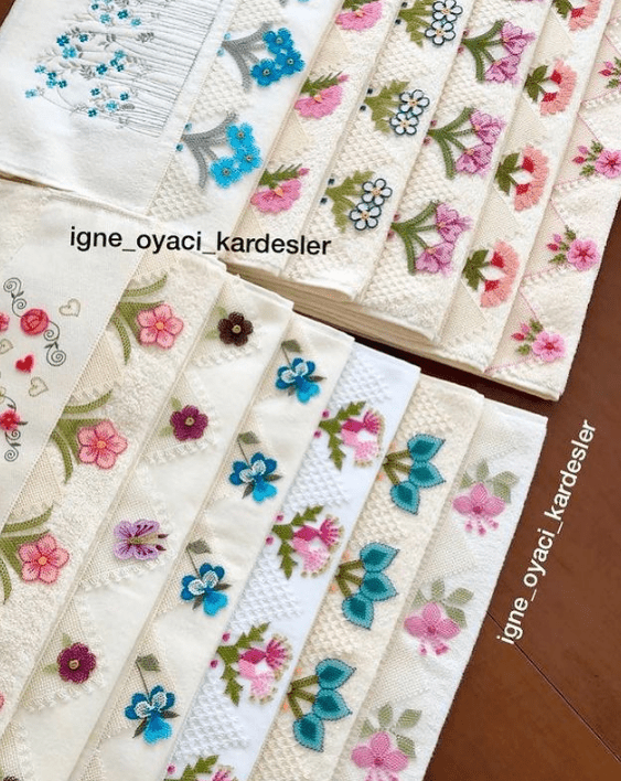 iğne oyası havlu kenarı modelleri