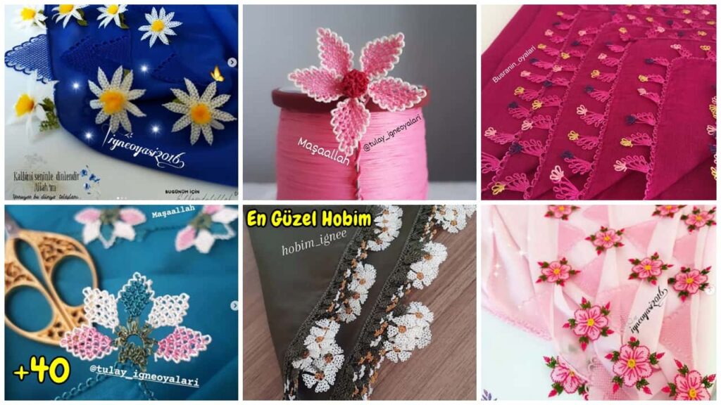 Son Çıkan İddialı İğne Oyası Yazma Kenarı Modelleri