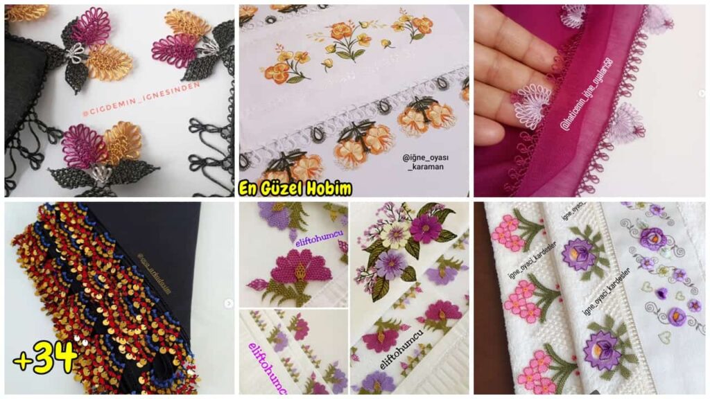 Yazma ve Havlu Kenarlarına İşlenen Göz Kamaştırıcı İğne Oyası Modelleri