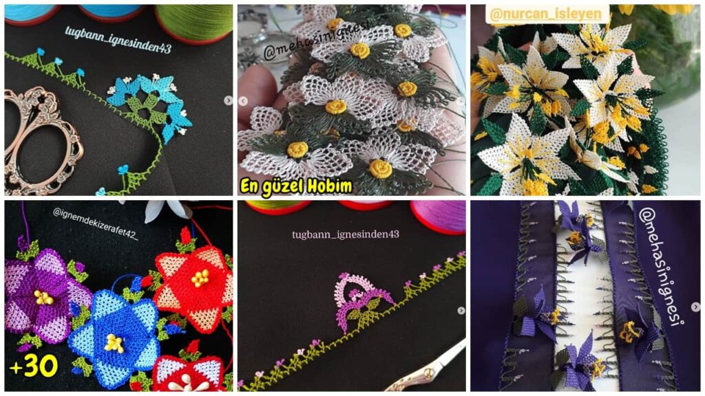Ağır ve Şık Çeyizlik İğne Oyası Modelleri | Yazma Kenarı İçin En Güzel Oya Örnekleri
