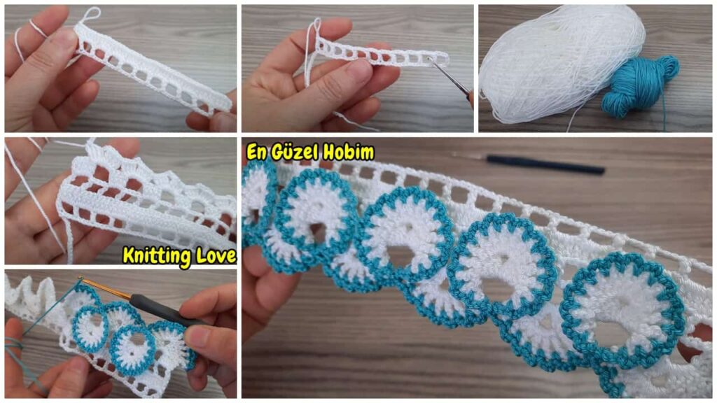 Kız Çocuklar İçin Yapımı Kolay Şahane Tığ İşi Bandana Örgü Modeli