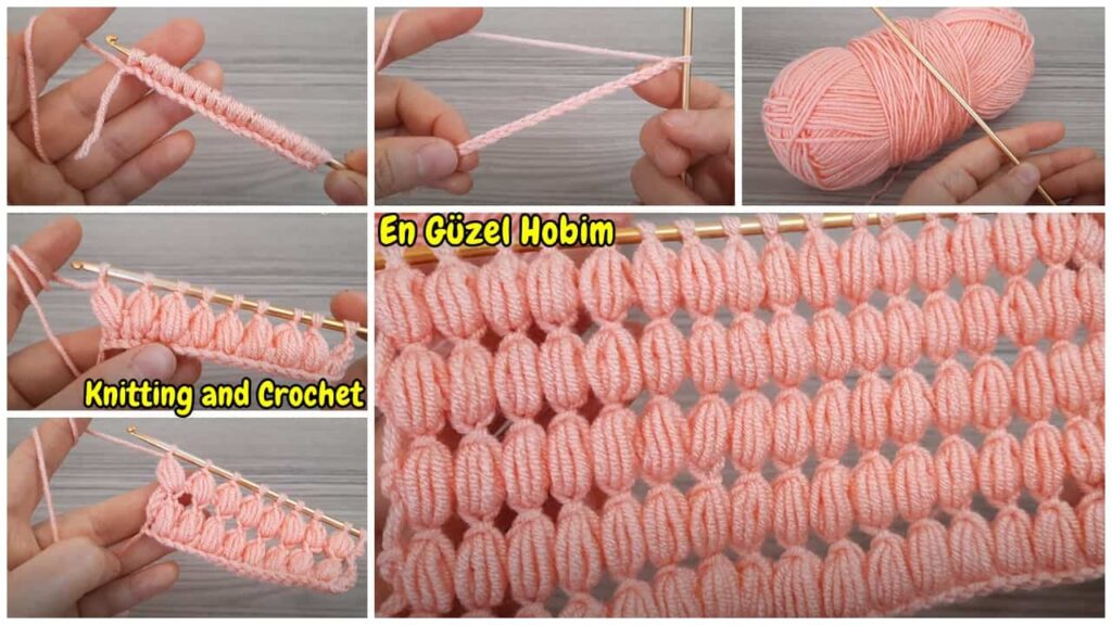 Kolay Fıstık Örgü Modeli Yapımı