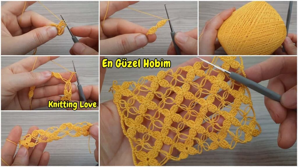 Muhteşem Bataklık Sarmaşıkları Tığ İşi Örgü Örneği