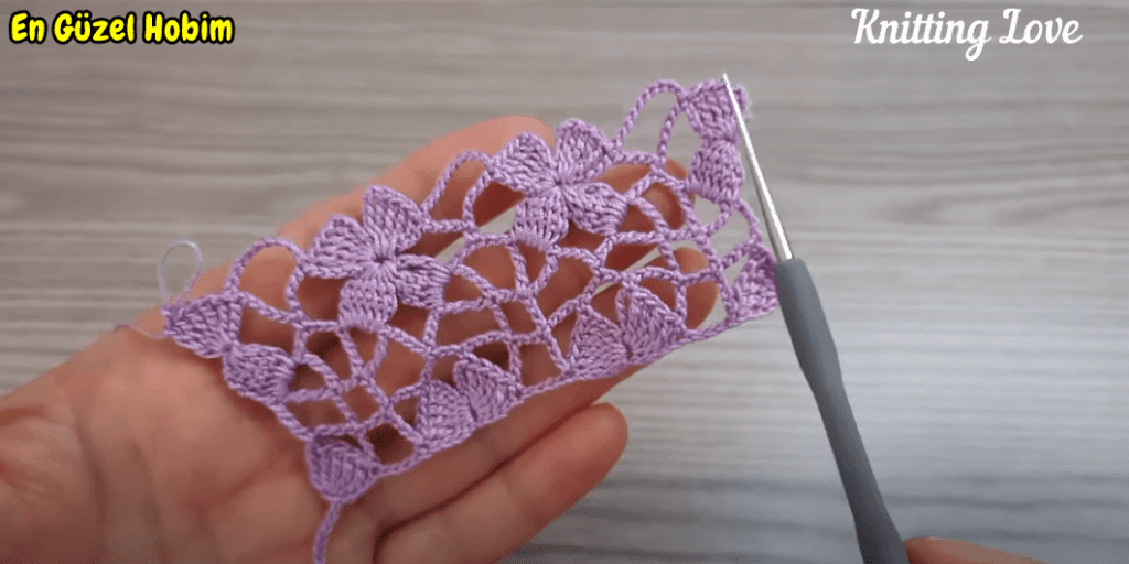 Harika Tığ İşi Örgü Modeli Deseni Yapımı
