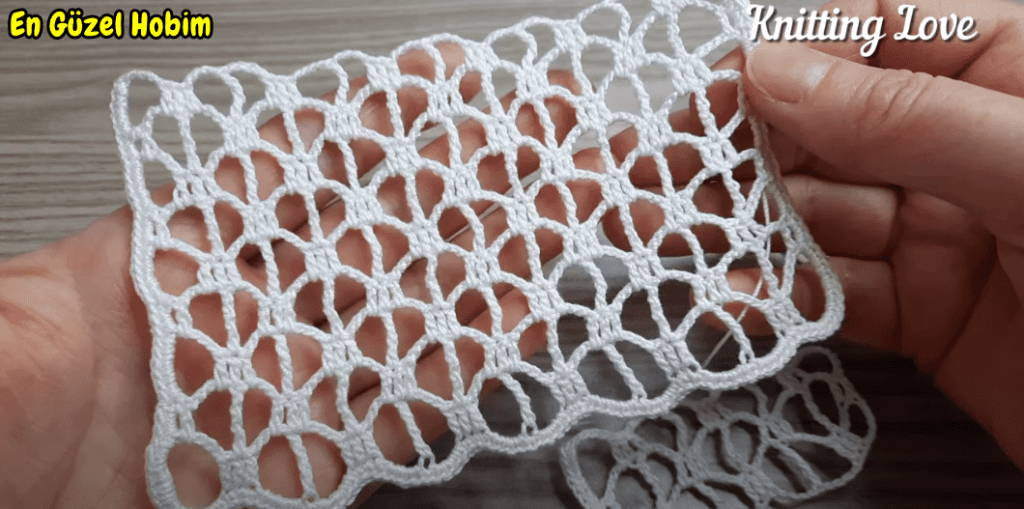 Kolay Delikli Süper Örgü Modeli Yapılışı