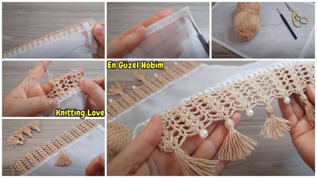 Çeyizlik Sehpa Örtüsü Tığ İşi Örgü Modeli Yapımı