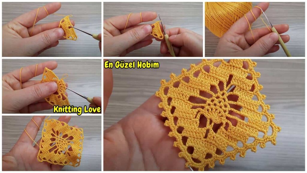 Farklı Tasarım Tığ İşi Örgü Modeli Yapımı