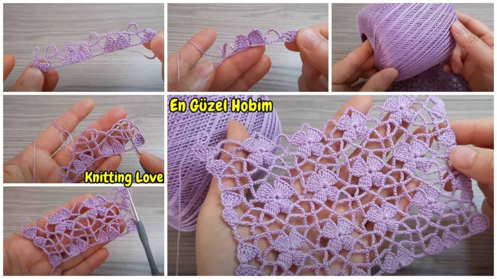 Harika Tığ İşi Örgü Modeli Deseni Yapımı