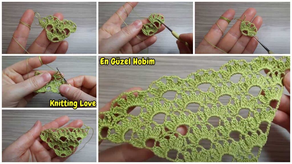 Şal Modelleri İçin Kullanılabileceğiniz Şahne Örgü Modeli