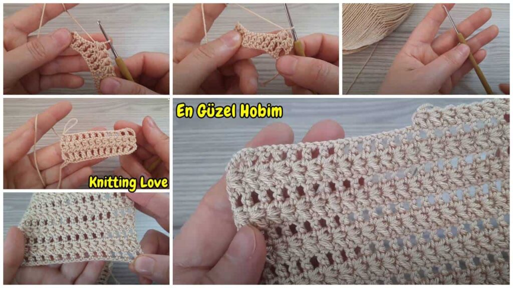 Sık İlmekli Şahane Tığ İşi Örgü Modeli