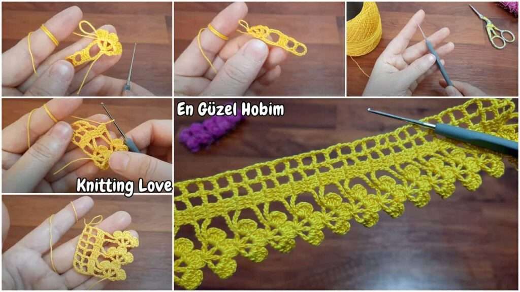 Bayılacağınız Tığ İşi Çiçek Yapımı Örgü Modeli Yeni