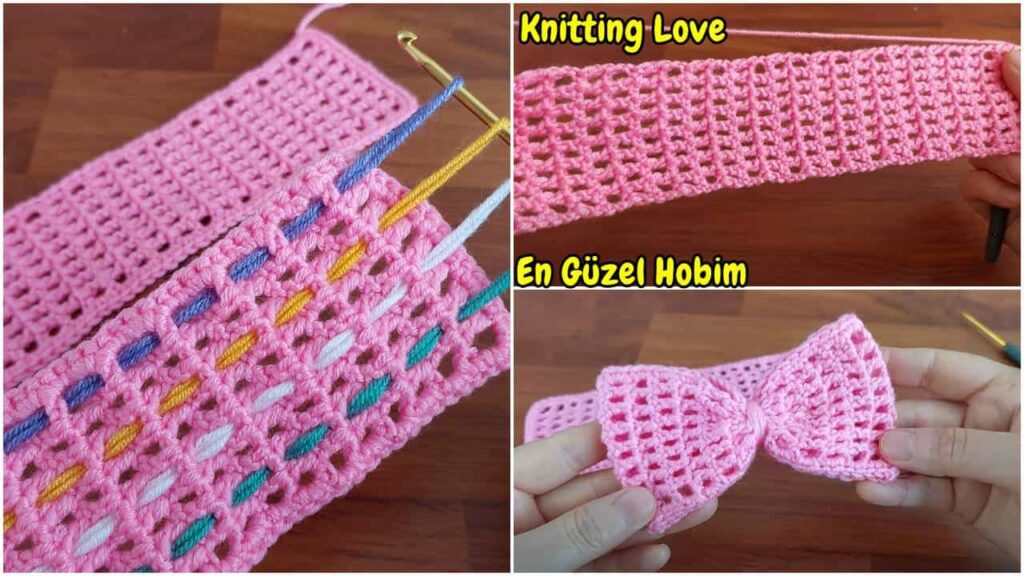 Tığ işi Örgü fiyonk Modeli