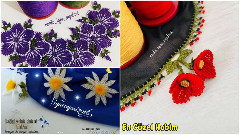 Çok Sevilen Dudak Uçuklatan İğne Oyası Modelleri | Göz Alıcı Yazma Kenarı Oyaları