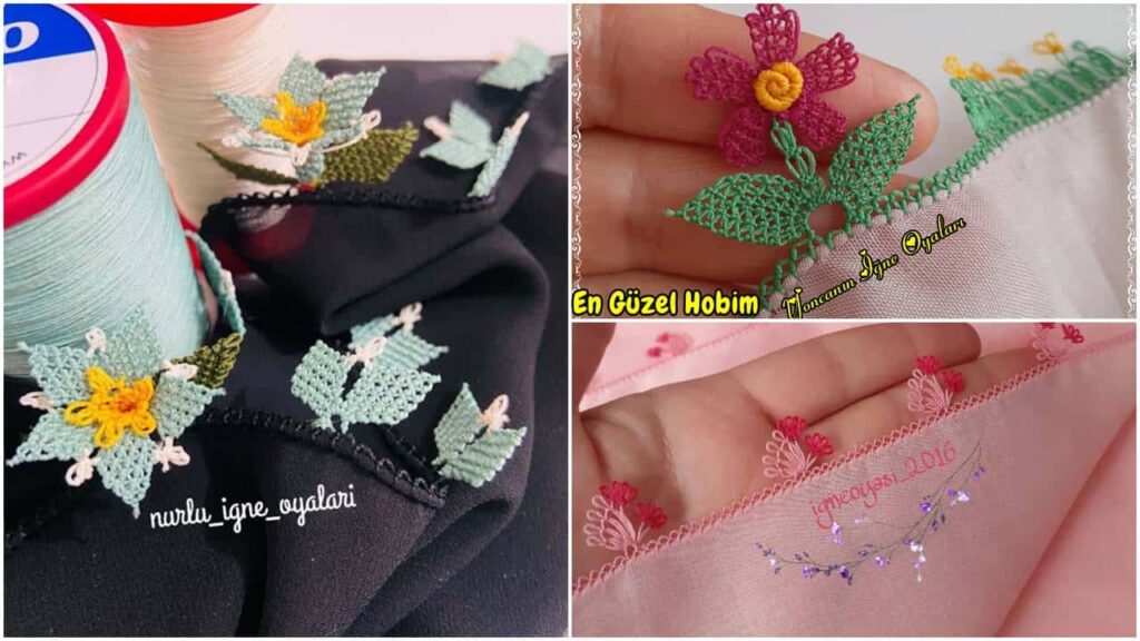 Sipariş Rekoru Kıracak Şahane İğne Oyası Modelleri | En Trend Yazma Kenarı Oya Örnekleri