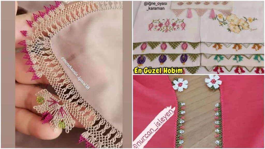Düz Yazma Kenarlarına Dudak Uçuklatan İğne Oyası Modelleri | Zarif ve Trend Yazma Oyaları