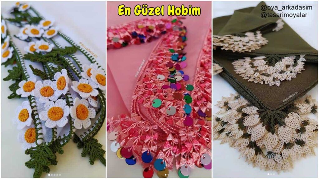 Yeni İğne Oyası Örnekleri Tülbent Modelleri | Trend ve Zarif Oya Fikirleri