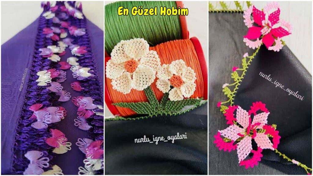 Tasarımlarıyla İlgi Gören Düz Renk Yazma İğne Oyası Modelleri | Zarif ve Modern Oya Örnekleri