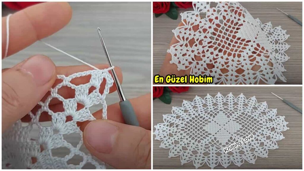 ORTA SEHPA YENİ ÖRGÜ DANTEL MODELİ DETAYLI ANLATIM