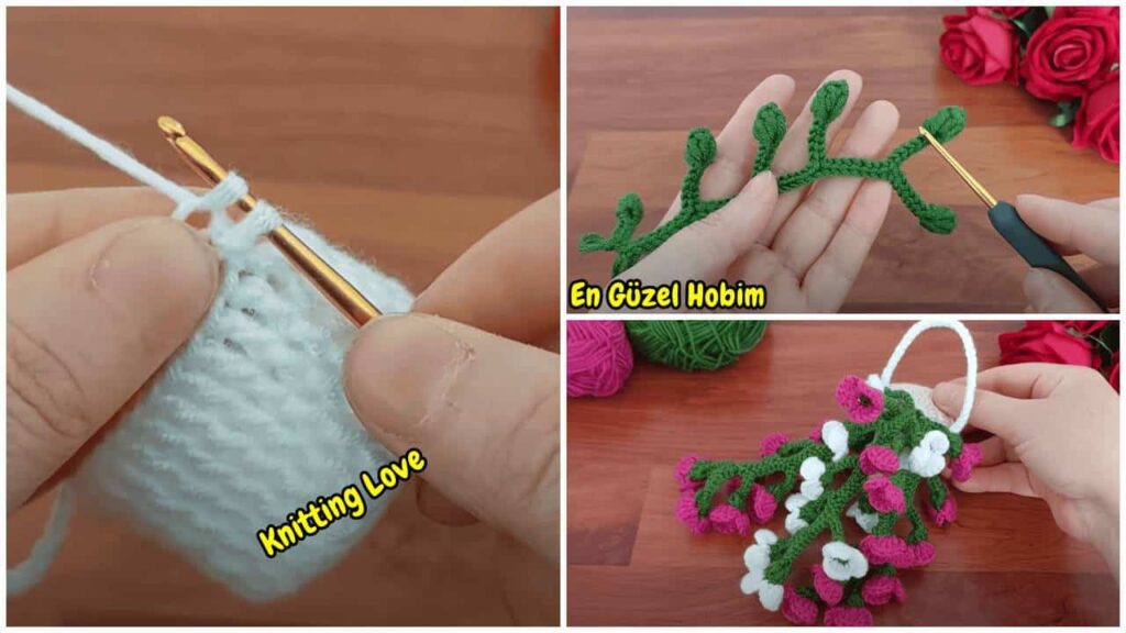 Göz Alıcı Tığ İşi Ev Süslemesi Nasıl Yapılır?🌿 Saksı ve Yaprak Örgüsü💐