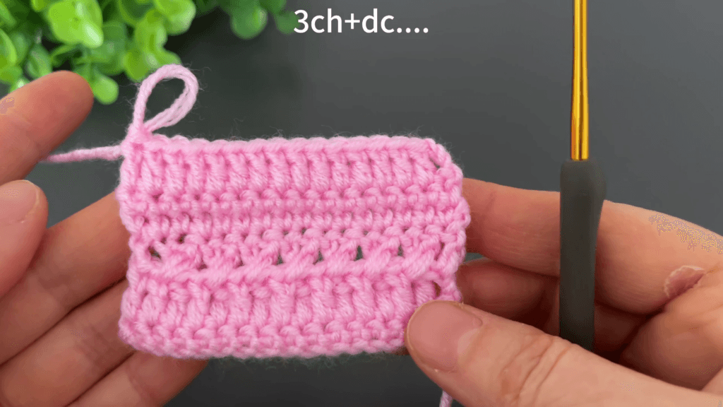 videolu anlatımlı kolay crochet stitch modeli doku görünümü