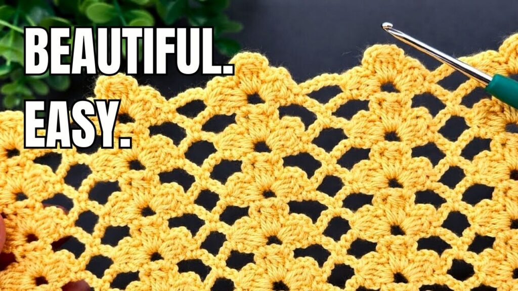 Kolay Tığ İşi Çiçek Örgü Modeli | Şahane Crochet Flower Stitch Yapımı