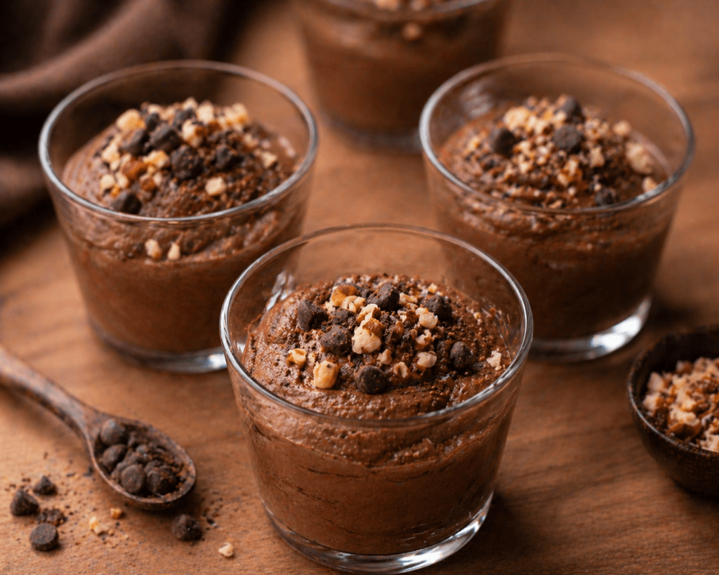 bardakta çikolatalı tatlı sunumu glass chocolate dessert no bake easy sweet recipe