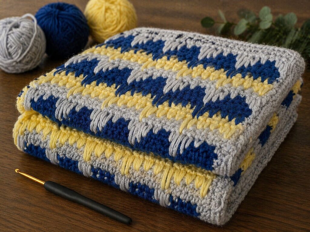 🧶 Saçaklı Tığ İşi Battaniye Modeli (Anlatımlı)