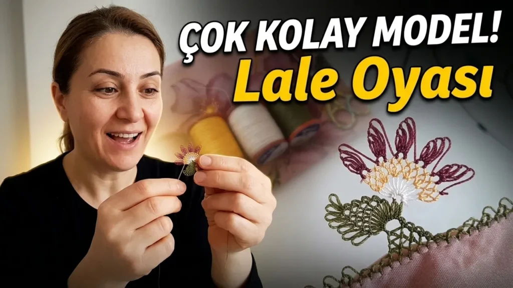 Herkes Osmanlı Lalesi Sanıyor! 😍 Ama Bu Model Çok Daha Kolay İğne Oyası