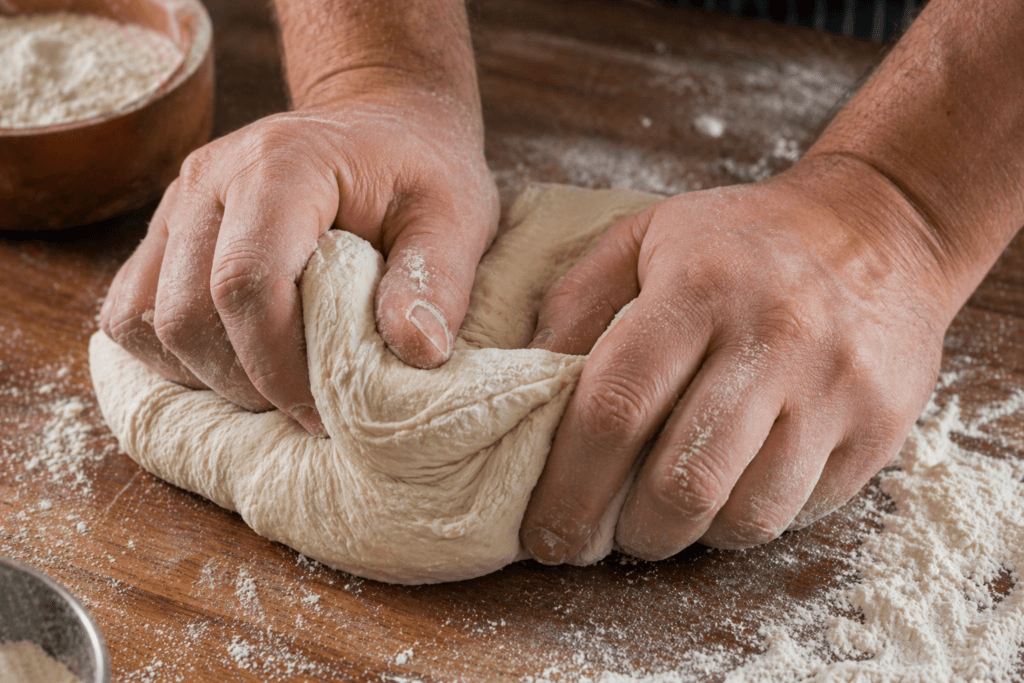 italian pizza dough yogurma kneading aşaması yumuşak elastic hamur nasıl yapılır homemade pizza recipe tutorial
