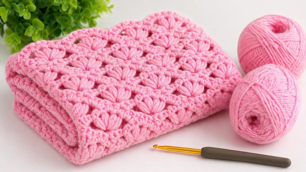 🧶 Tığ İşi Kolay ve Şık Battaniye Modeli (Aradığınız Örgü Modeli!)