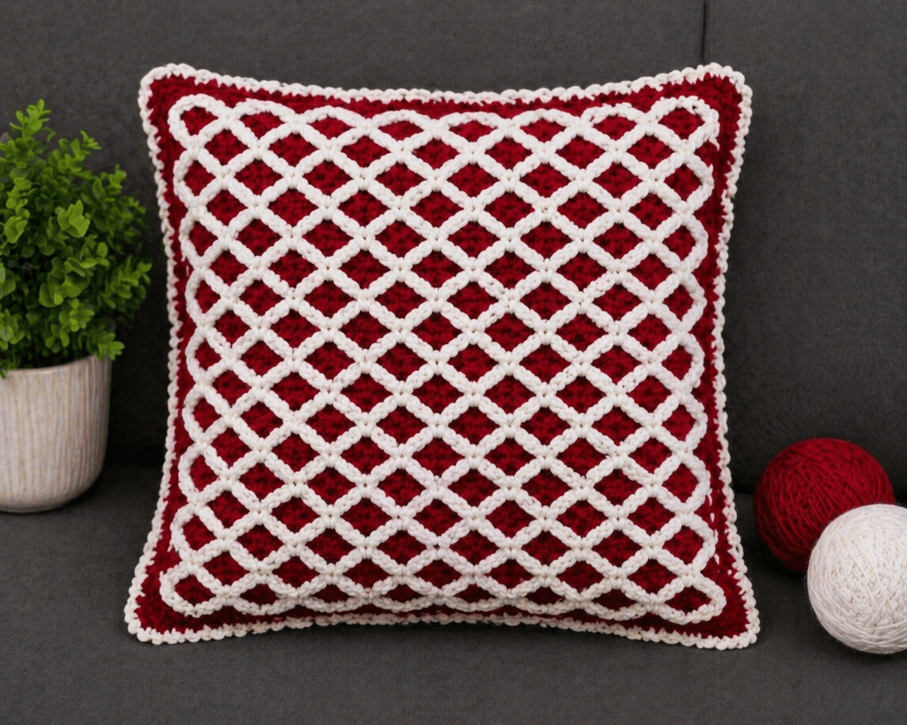 Yastık kılıfı tığ işi model, el yapımı crochet pillow cover, dekoratif cushion cover tasarımı, salon ve yatak odası için şık handmade knit yastık kılıfı nasıl yapılır