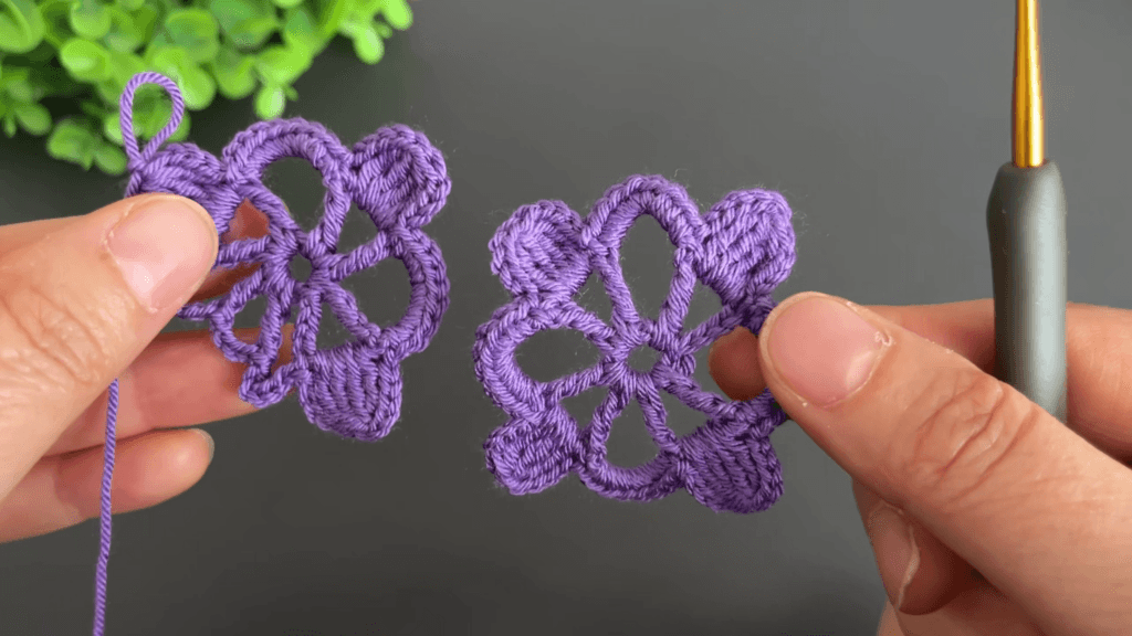 easy crochet tığ işi kolay çiçek motif