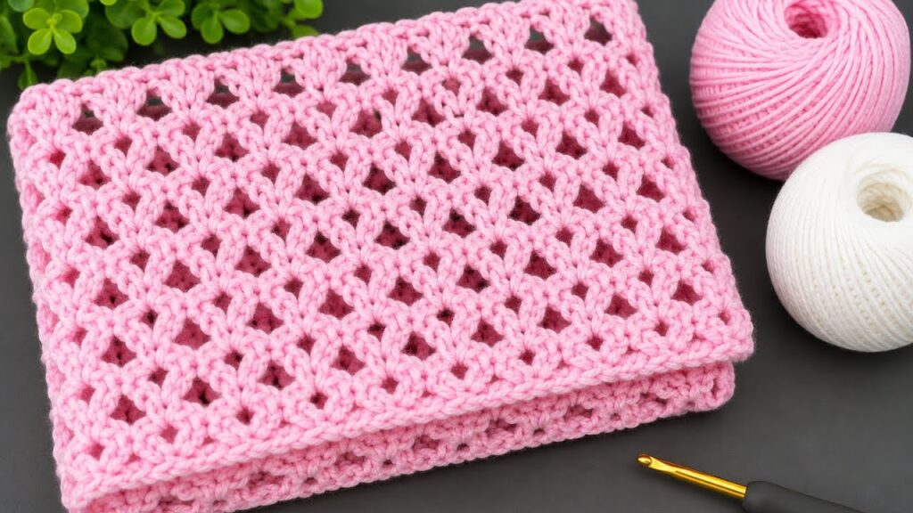 Gösterişli Tığ İşi Battaniye Modeli 😍 Kolay ve Şık Crochet Örgü Deseni