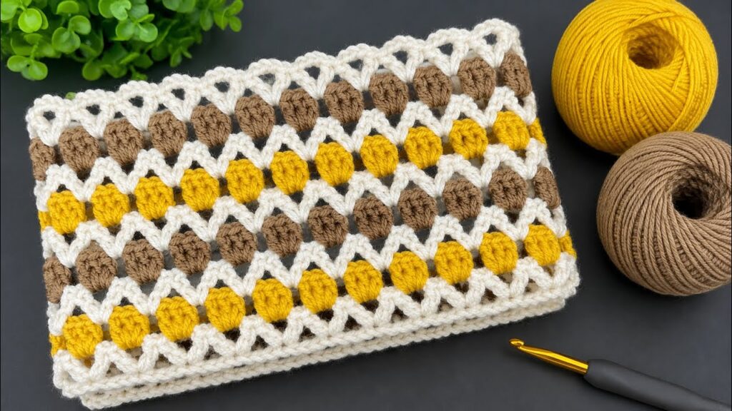 Kolay ve Gösterişli Crochet Örgü Modeli | Easy Crochet Pattern