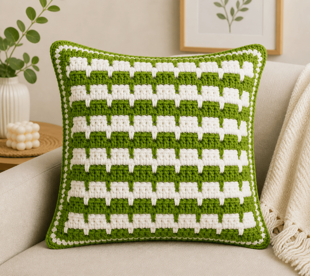 Tığ işi dekoratif kırlent el yapımı crochet modern ev dekoratif yastık modeli