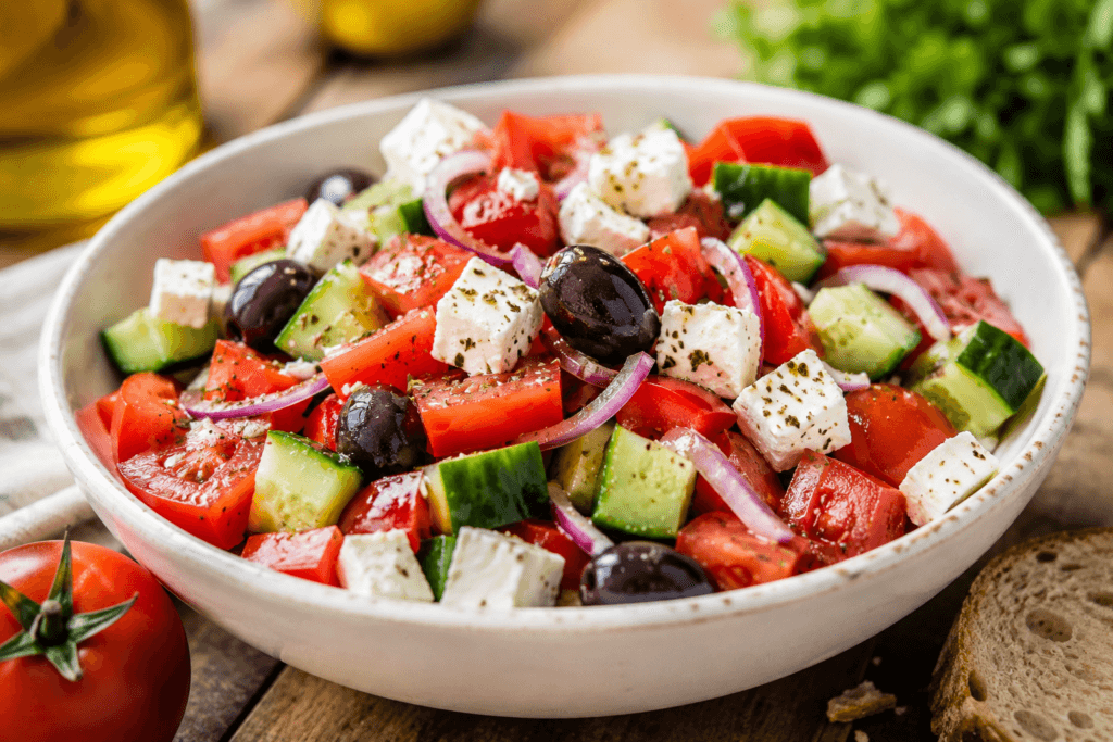 Akdeniz Salatası Tarifi | Yazın En Ferah ve Sağlıklı Salatası