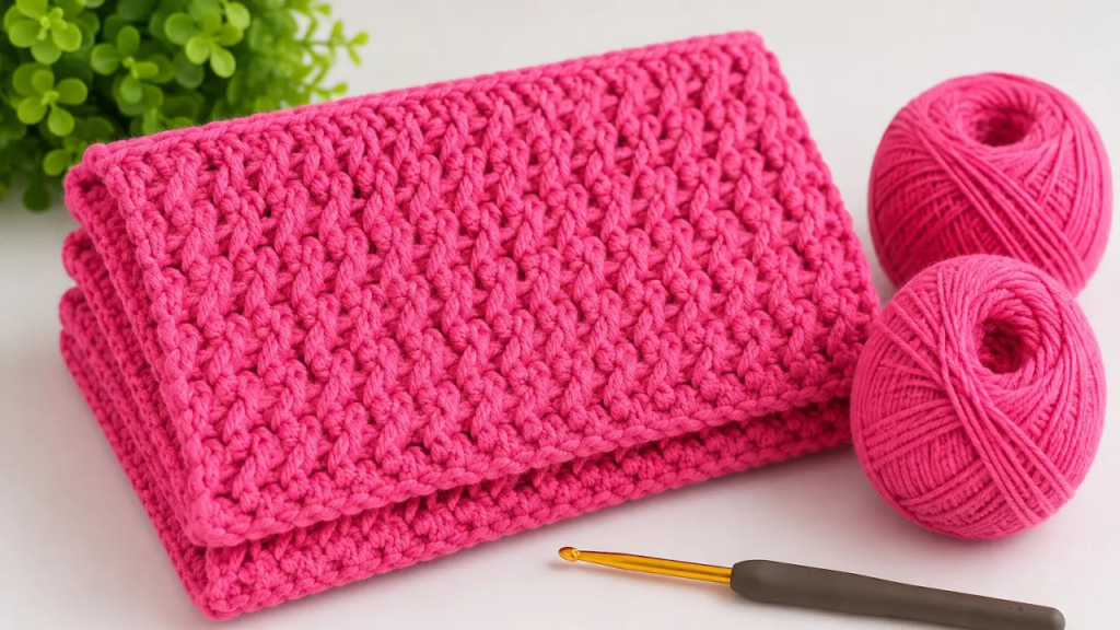 🧶 Kolay Tığ İşi Battaniye Modeli Yapımı | Yeni Başlayanlar İçin Şık ve Kolay Örgü Deseni
